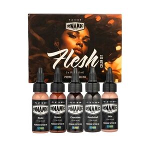Dynamic Platinum Flesh 5 Bottle Color Set 1oz